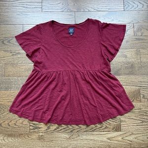 Gap Maternity Modal Flounce Top Size M